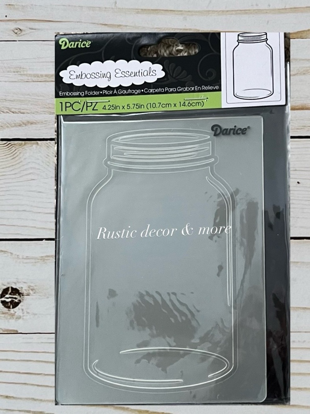 Darice Mason Jar Embossing Folder